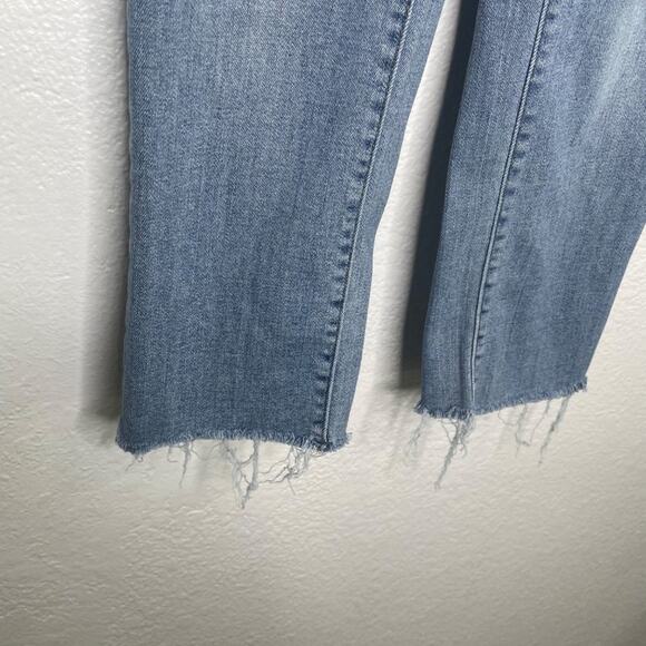Universal Thread Womens Jeans Size 24 High Rise Straight Crop Denim Blue - Picture 9 of 16